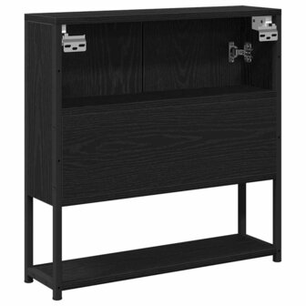 Spiegelkast met plank Zwart Eiken 60 x 16 x 60 cm Bewerkt hout 8