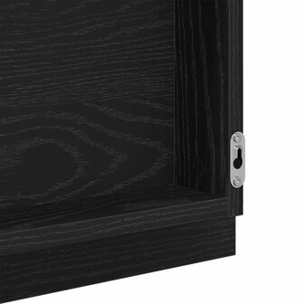 Spiegel met spiegel Zwart Eiken 90 x 8,5 x 37 cm Bewerkt hout 8