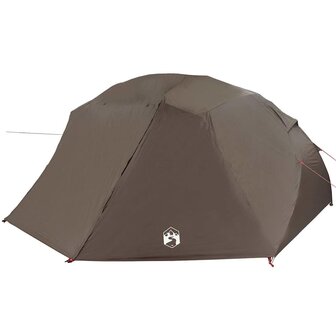 Vistent met dak Bruin 514 x 465 x 187 cm Polyester en Glasvezel 2