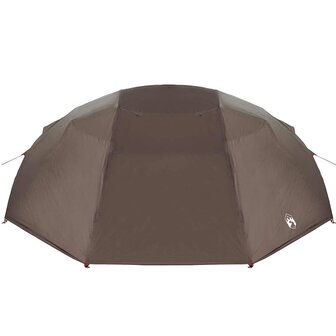 Vistent met dak Bruin 514 x 465 x 187 cm Polyester en Glasvezel 4