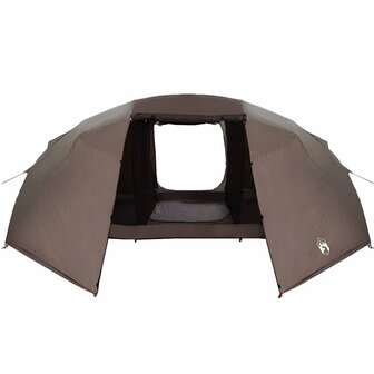 Vistent met dak Bruin 514 x 465 x 187 cm Polyester en Glasvezel 9