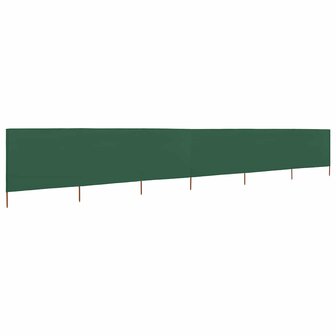 Windscherm 6-panelen 800x80 cm stof groen 1