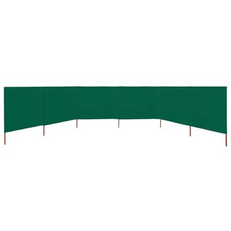 Windscherm 6-panelen 800x160 cm stof groen 3