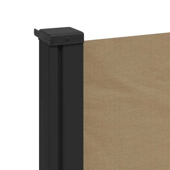 Windscherm uittrekbaar 120x500 cm taupe 7