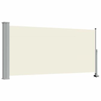 Tuinscherm uittrekbaar 120x300 cm cr&egrave;mekleurig 2