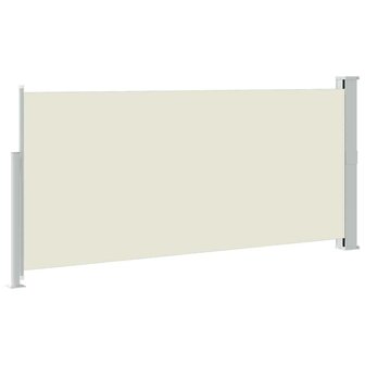 Windscherm uittrekbaar 140x300 cm cr&egrave;mekleurig 6