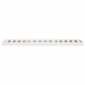 Bedframe Wit 213.5 x 104 x 9 cm Massief grenenhout 6