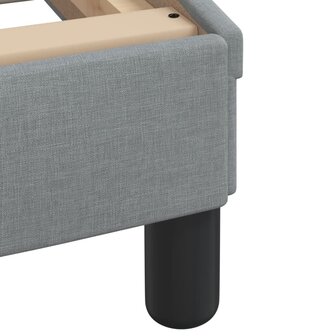 Bed met matras "Dover" stof lichtgrijs 90x190 cm 6