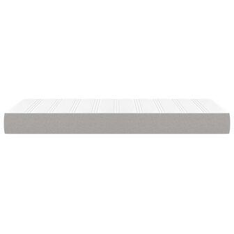 Pocketveringmatras medium 80x200x20 cm stof lichtgrijs 4