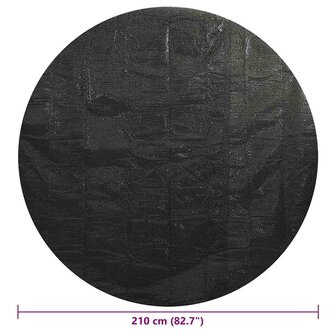 Zwembadhoes 210 cm PE zwart 6