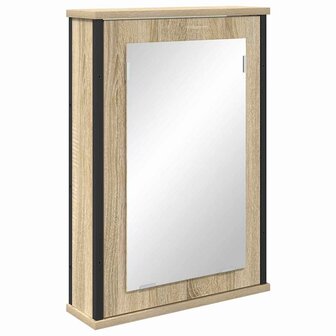 Spiegelkast met plank Sonoma Eiken 42 x 12 x 60 cm Bewerkt hout 2
