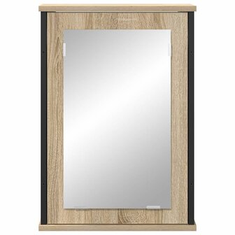 Spiegelkast met plank Sonoma Eiken 42 x 12 x 60 cm Bewerkt hout 5