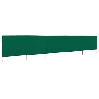 Windscherm 5-panelen 600x80 cm stof groen 2
