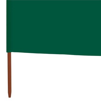 Windscherm 5-panelen 600x80 cm stof groen 5