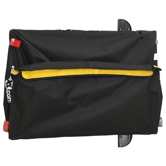Fietstrailer 45 kg ijzer zwart en geel 9