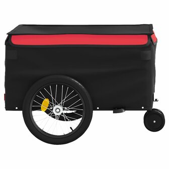 Fietstrailer 30 kg ijzer zwart en rood 7