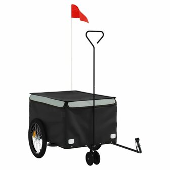 Fietstrailer 30 kg ijzer zwart en grijs 2