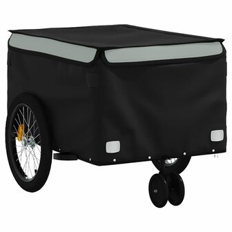 Fietstrailer 30 kg ijzer zwart en grijs 4