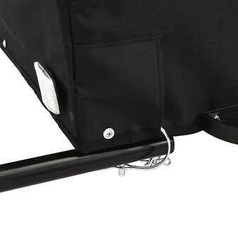 Fietstrailer 45 kg ijzer zwart en grijs 9