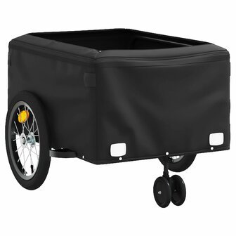 Fietstrailer 45 kg ijzer zwart en geel 8