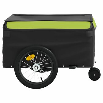 Fietstrailer 45 kg ijzer zwart en groen 7