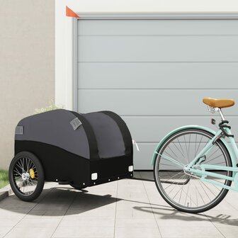 Fietstrailer 45 kg ijzer zwart 1