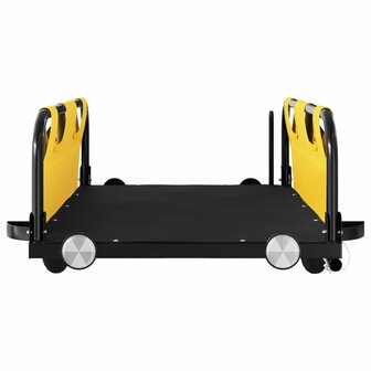 Fietstrailer oxford stof en ijzer geel 5