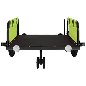 Fietstrailer oxford stof en ijzer groen 5