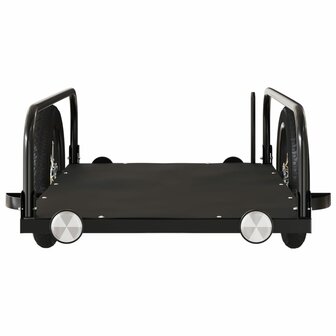 Fietstrailer 122x53x31 cm ijzer zwart 5