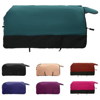 Paardendeken Donkergroen en Zwart 105 cm Polyester 2