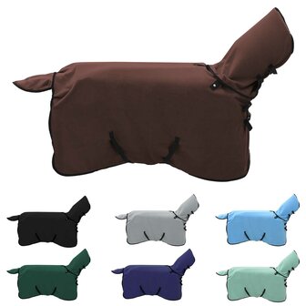 Paardendeken Volledig Donkerbruin Polyester 2