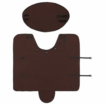 Paardendeken Volledig Donkerbruin Polyester 6