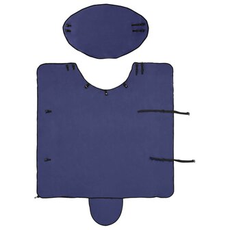 Paardendeken Marineblauw Polyester 6