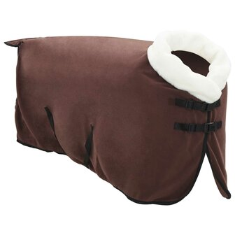 Paardendeken Volledig Donkerbruin 75 cm Polar fleece 3