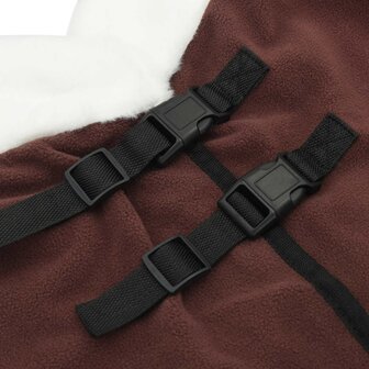 Paardendeken Volledig Donkerbruin 85 cm Polar fleece 8