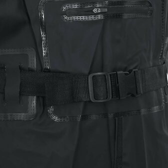 Waadpak met laarzen en riem maat 43 zwart 6