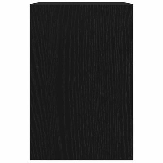 Monitorstandaard met bureau-organizer, zwart eikenhout 6