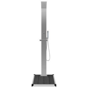 Buitendouche met bak HKC roestvrij staal 4