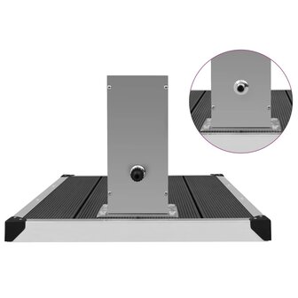 Buitendouche met bak HKC roestvrij staal 9