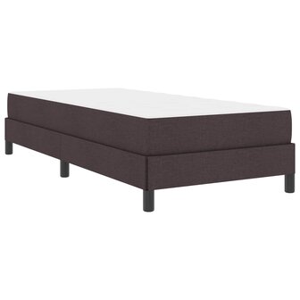 Boxspringbed met matras Donkerbruin 80 x 200 cm Stof 4