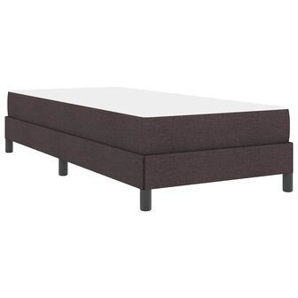 Boxspringbed met matras Donkerbruin 80 x 200 cm Stof 9