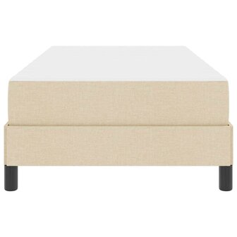 Boxspringbed met matras Cr&egrave;me 80 x 200 cm Stof 7