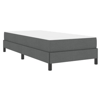 Boxspringbed met matras Donkergrijs 90 x 190 cm Stof 4