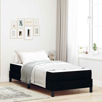 Boxspringbed met matras Zwart 90 x 190 cm Stof 1