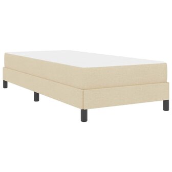 Boxspringbed met matras Cr&egrave;me 90 x 190 cm Stof 9