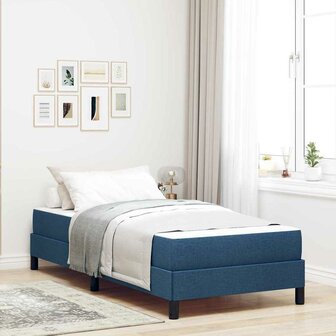 Boxspringbed met matras Blauw 90 x 190 cm Stof 1