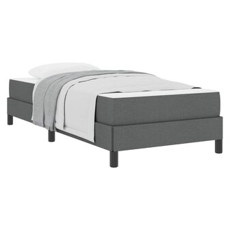 Boxspringbed met matras Donkergrijs 90 x 200 cm Stof 2