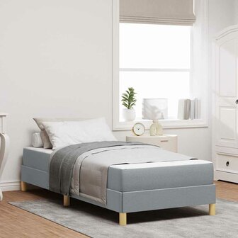 Boxspringbed met matras Lichtgrijs 80 x 200 cm Stof 1
