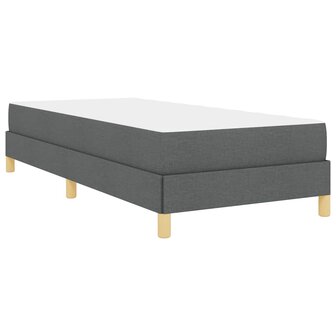 Boxspringbed met matras Donkergrijs 80 x 200 cm Stof 9