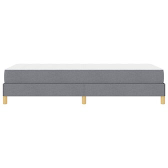 Boxspringbed met matras Lichtgrijs 90 x 190 cm Stof 8